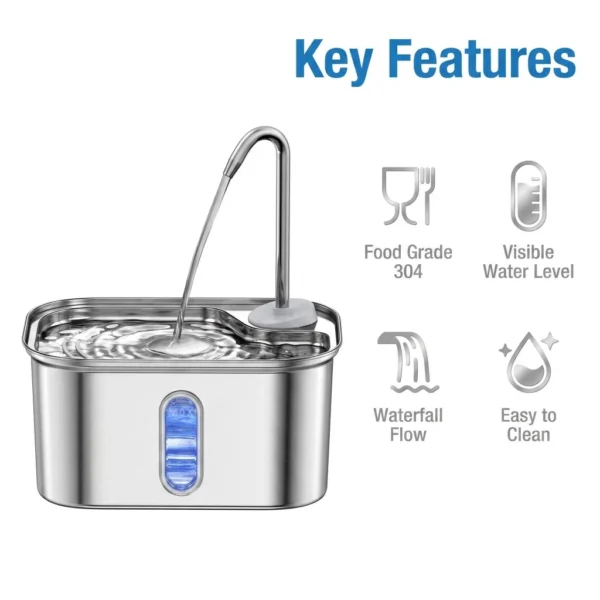 cn-11134207-820l4-mp82f452uary73.webp Stainless Steel Cat Water Fountain 2.8L