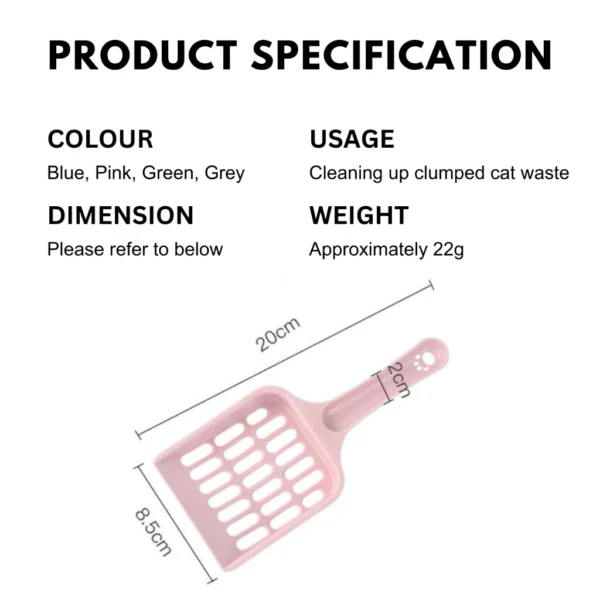 my-11134207-7rasl-mcue9t372abp2c.webp Random Plastic Cat Litter Scoop 6mm L20cm W8.5cm H2cm