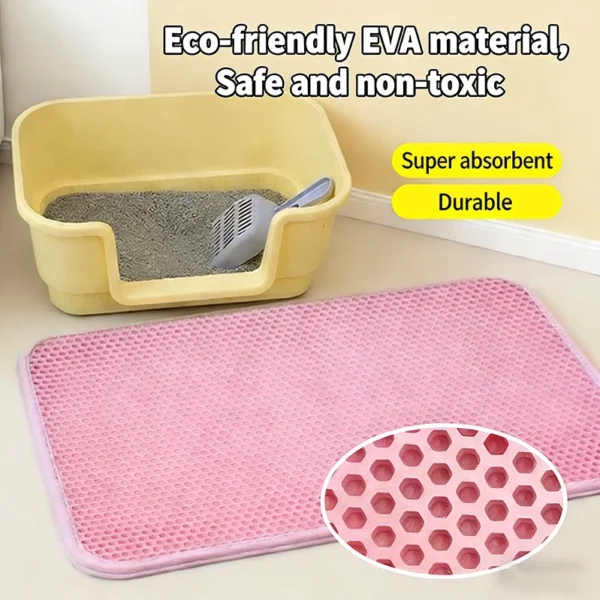 Random Double Layer Cat Litter Mat L75cm W55cm